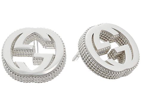 gucci necklace and earring set|gucci white gold stud earrings.